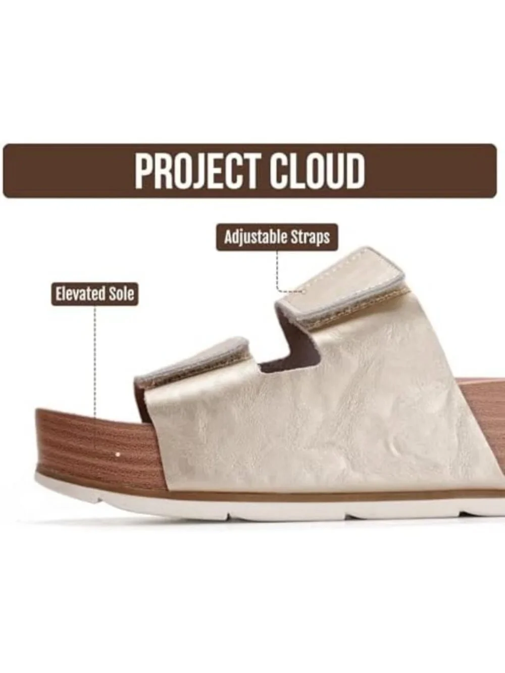 Genuine Leather Platform Sandals for Women - Summer Wedge Shoes, Stylish & Comfy